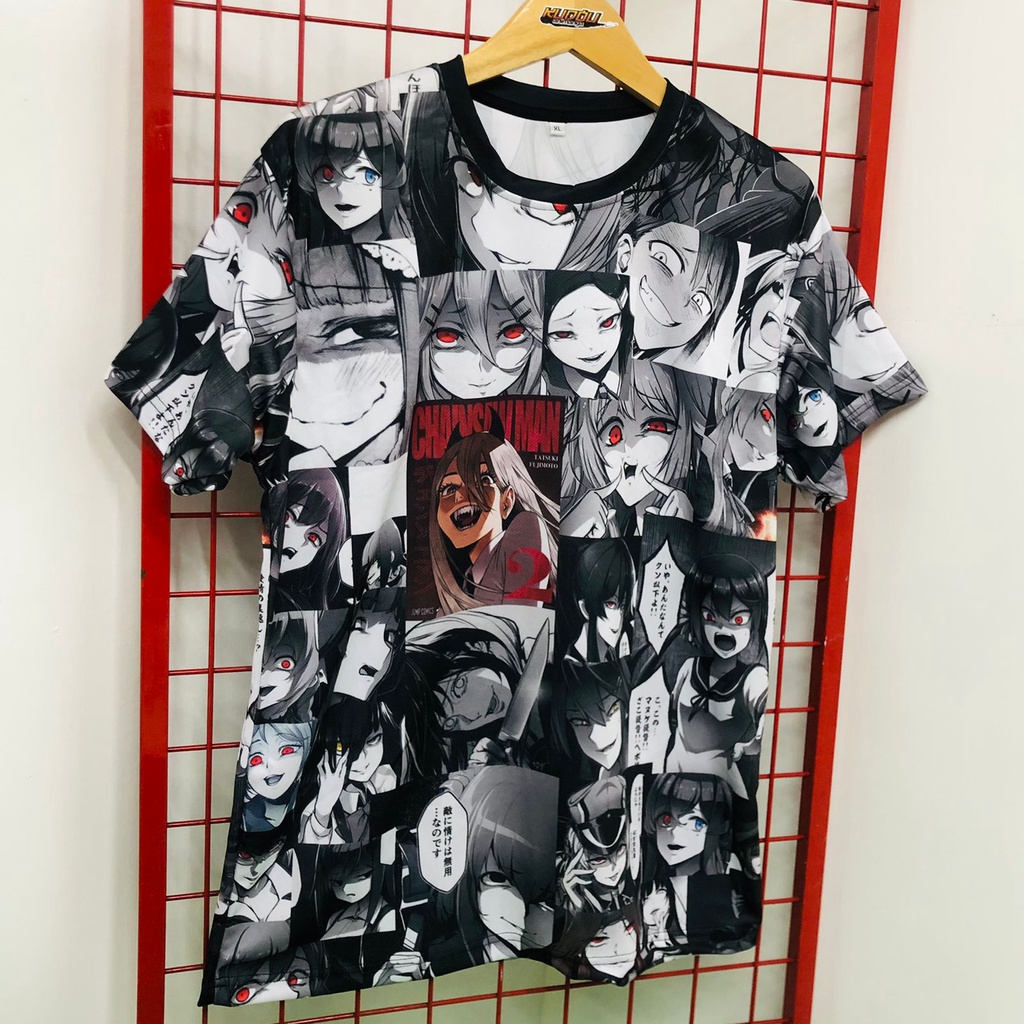 Tshirt Yandere Chainsaw Man Fullprint Premium Unisex Anime Manga