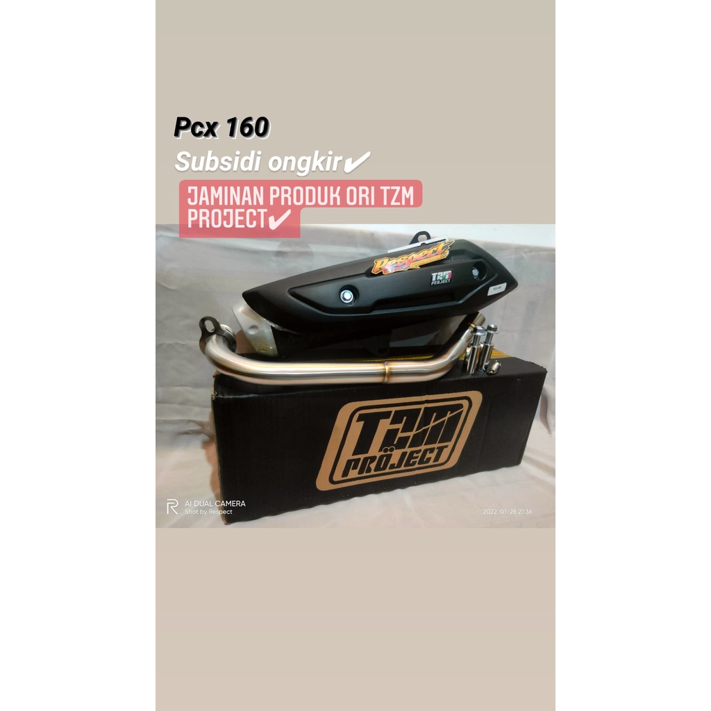 Knalpot Tzm Project Pcx 160 Standart Racing  Non Ss Pro Full Pack