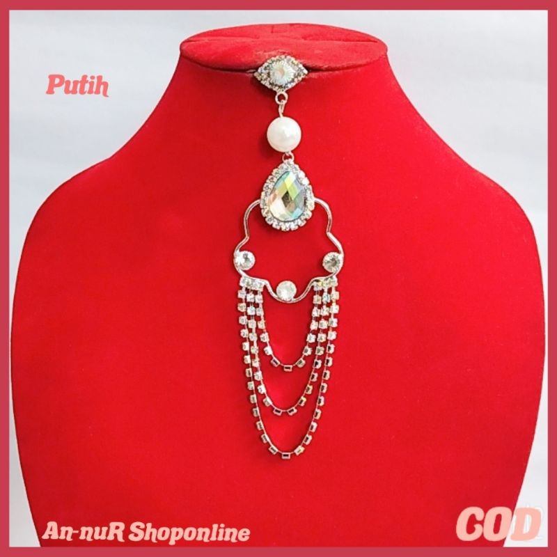 Bros Hijab dagu panjang mewah murah aksesoris hijab terkini