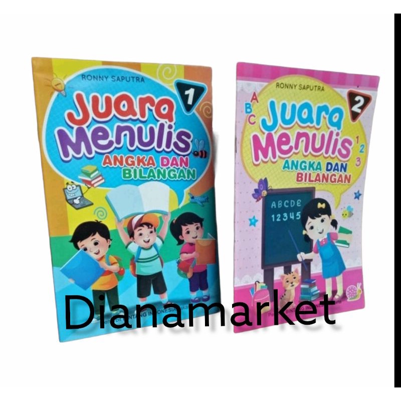 

Buku Belajar TK PAUD Juara Menulis Angka dan Bilangan Jilid 1 - 2 / buku belajar menulis