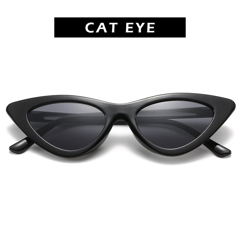 (YUZHU) Bayar di Tempat Korean Design Retro Mata Kucing Kacamata Hitam Wanita Sunglasses