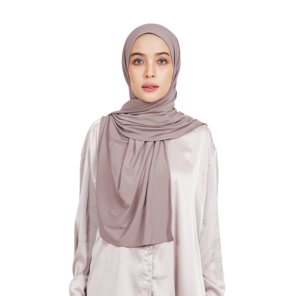 Hameeda - Hannah Instant Hijab | Jersey Bergo Pashmina-French Beige