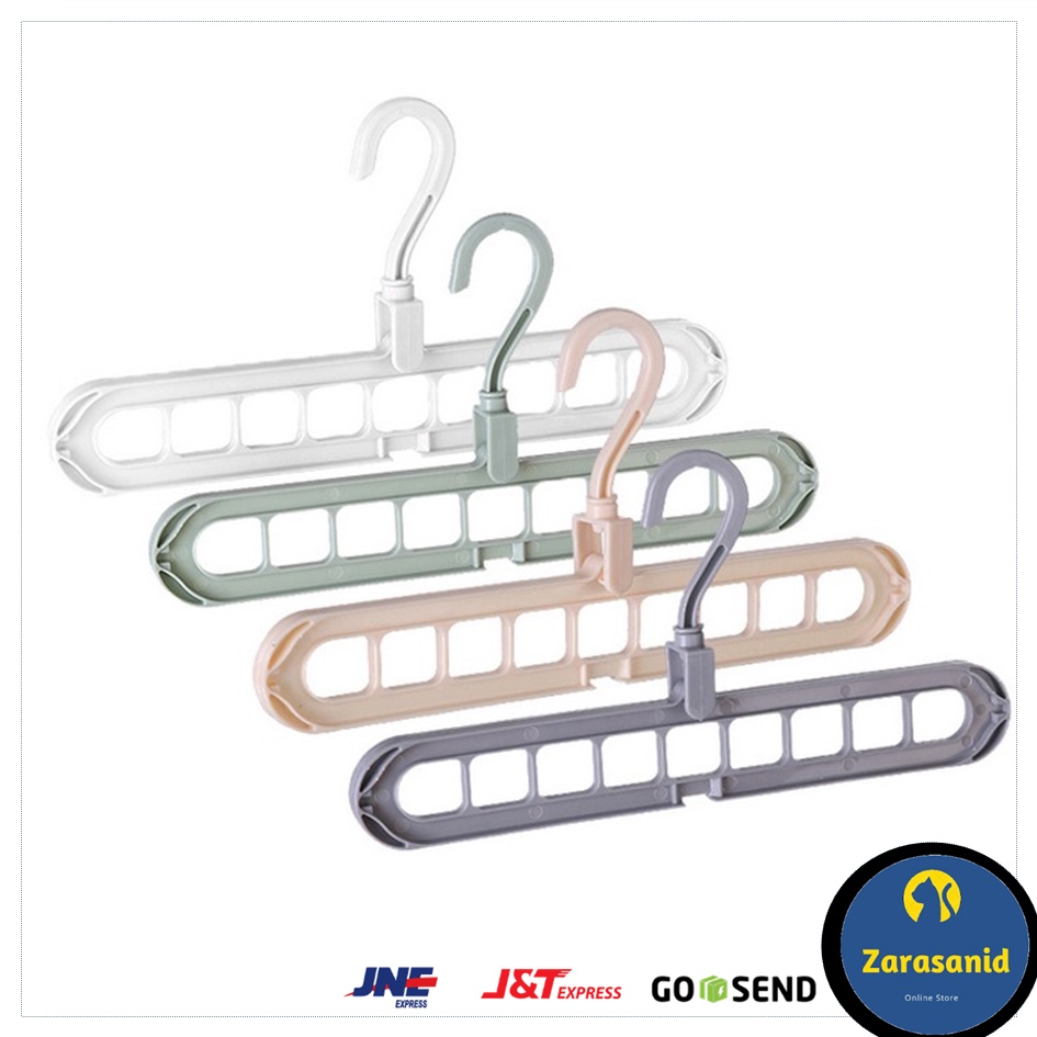 Gantungan Baju 9IN1 Magic Hanger Pakaian Celana 9 Susun Multifungs Praktis