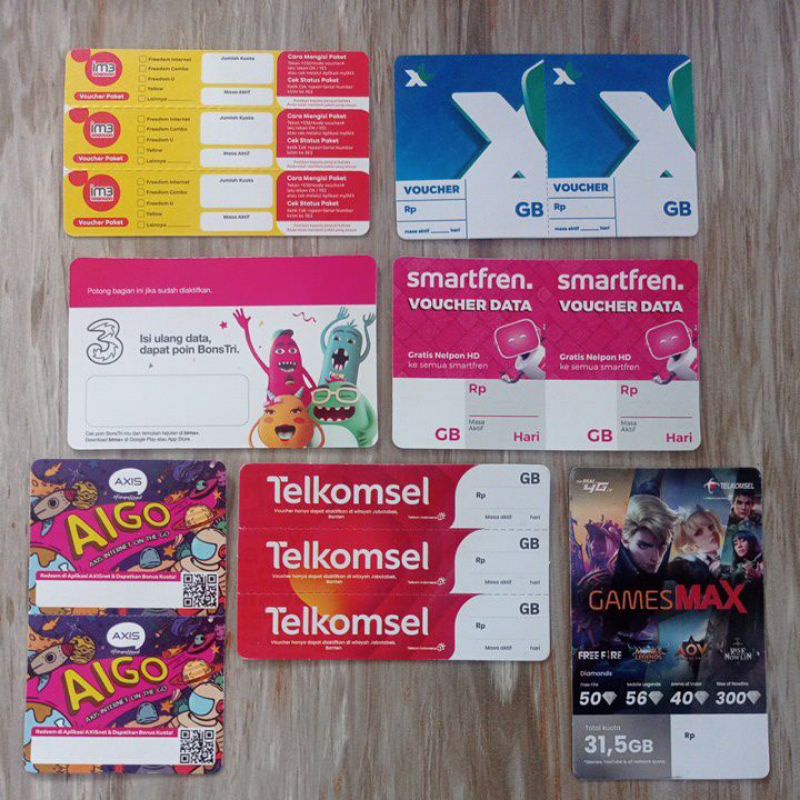 Jual { PER LEMBAR } VOUCHER DATA KOSONGAN ALL OPERATOR | Shopee Indonesia