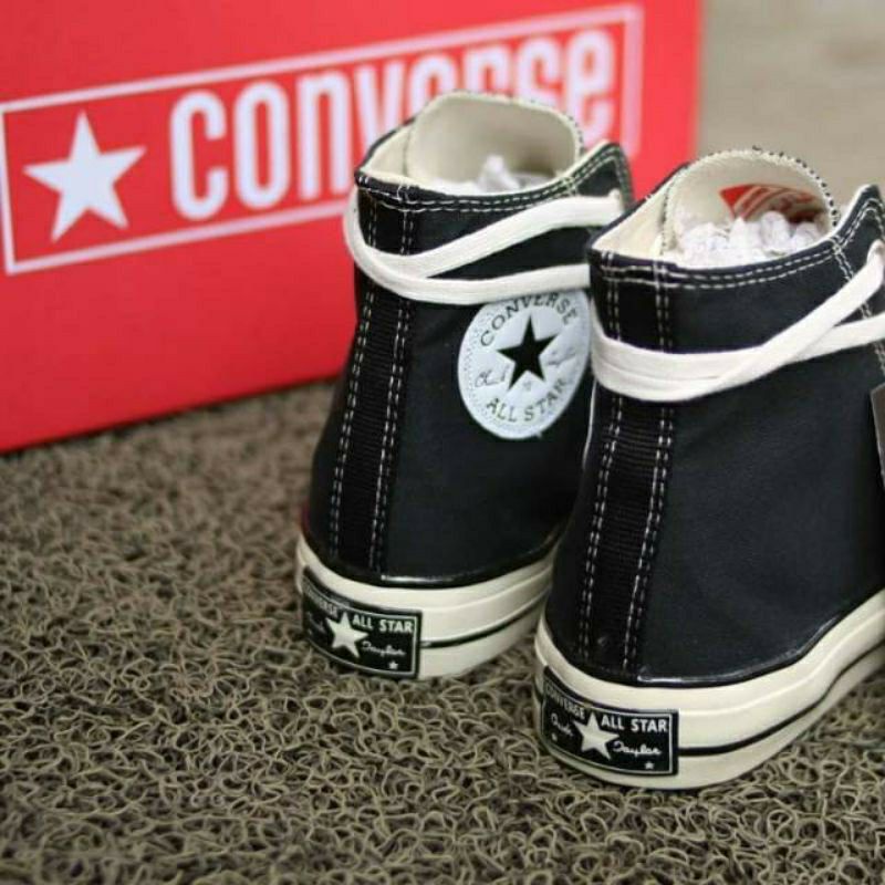 COD Sepatu Converse 70s Hight Hitam Putih GLOSSY-3