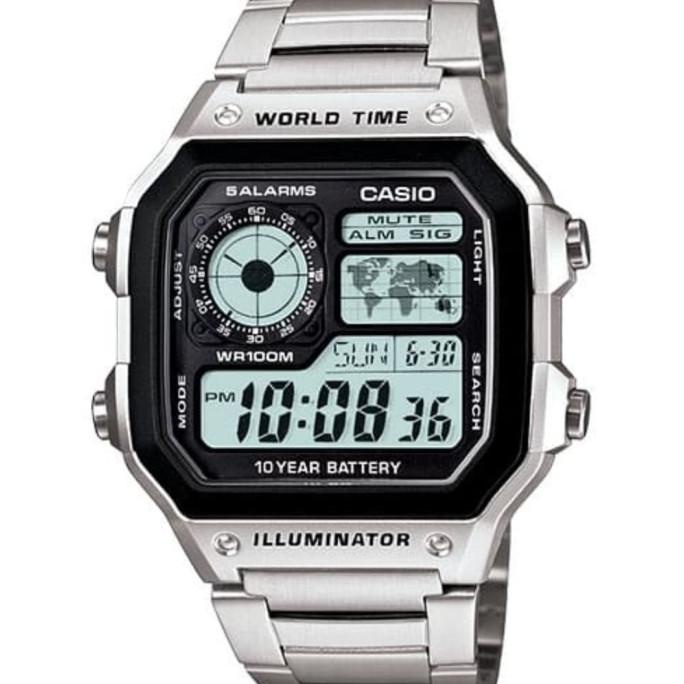 JAM TANGAN DIGITAL PRIA CASIO AE-1200WHD JAM TANGAN PRIA ORIGINAL AE1200 1200 JAM TANGAN