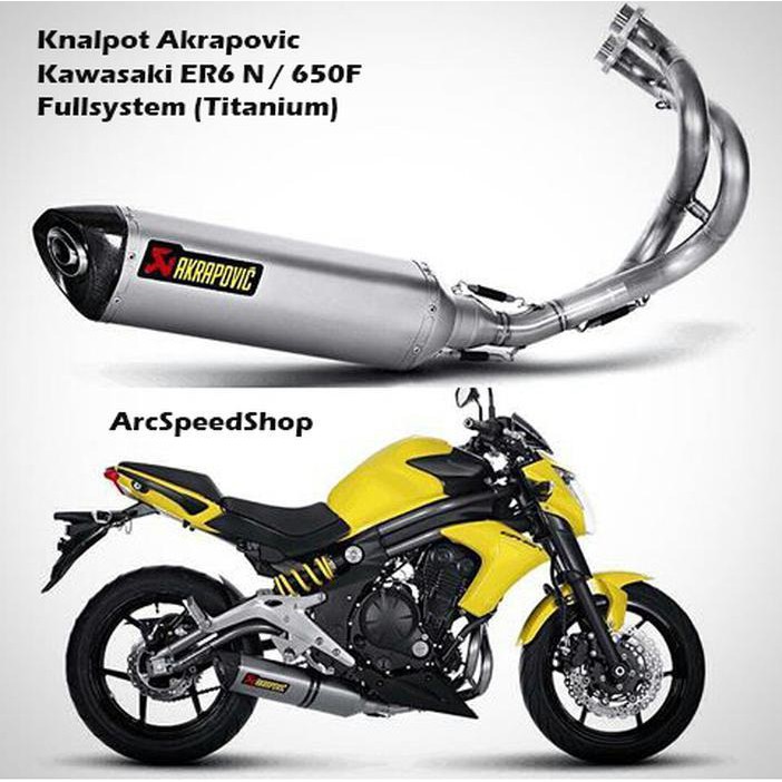*Otomotif* Knalpot Akrapovic Fullsystem ER6N/ 650 F