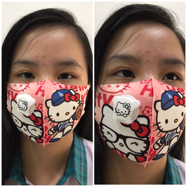 Masker Anak Respirator Kain Printing / Masker Respirator Anak