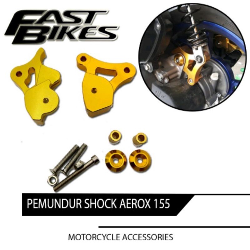 Pemundur Shock Belakang Aerox 155 PNP Full CNC fastbikes