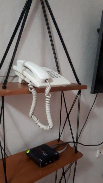 Rak Dinding Gantung Pot Tanaman 3 Susun Colat Tali Hitam Minimalis