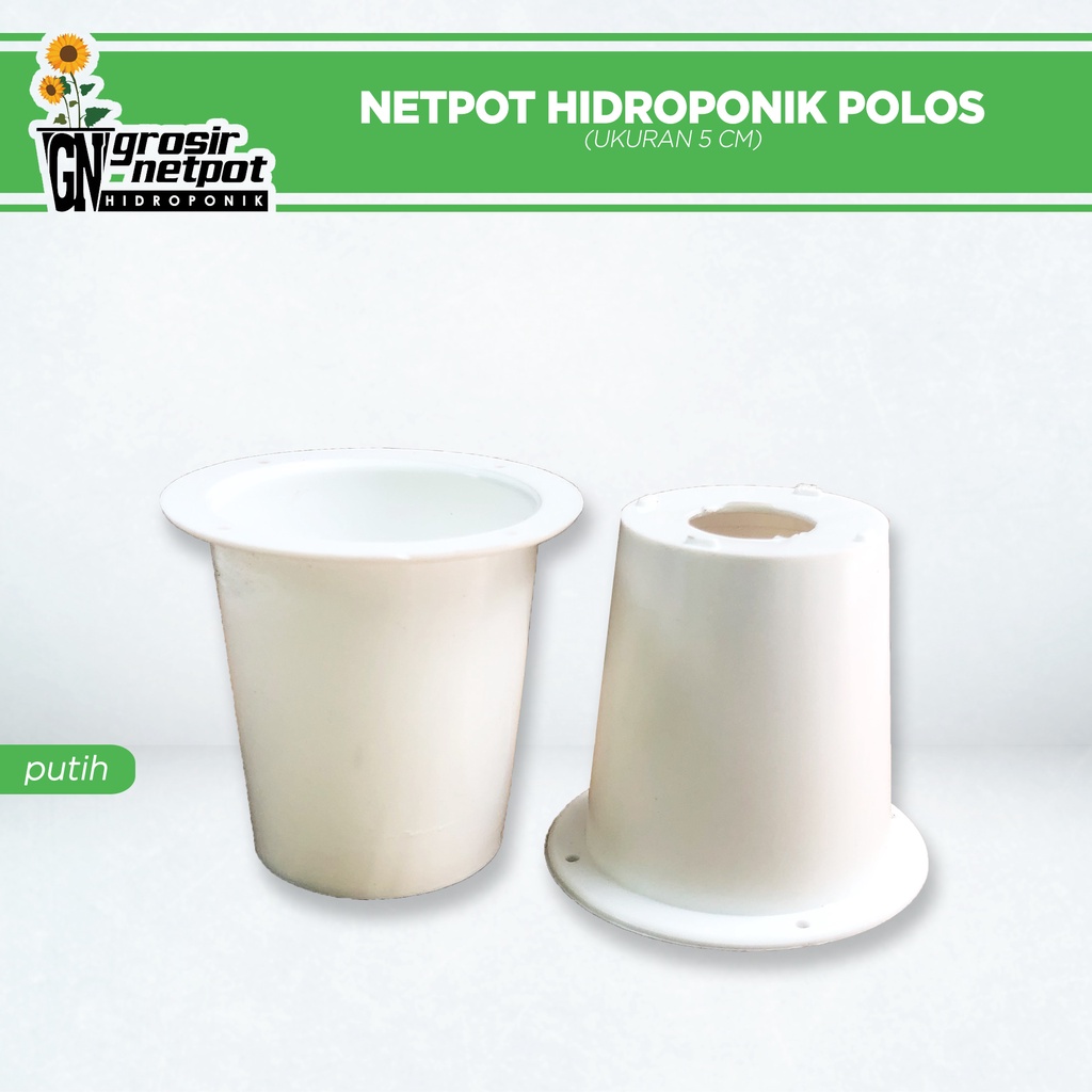 Netpot Hidoponik Tanpa Lubang Samping 5 cm / Pot Hidroponik / Netpot Murah
