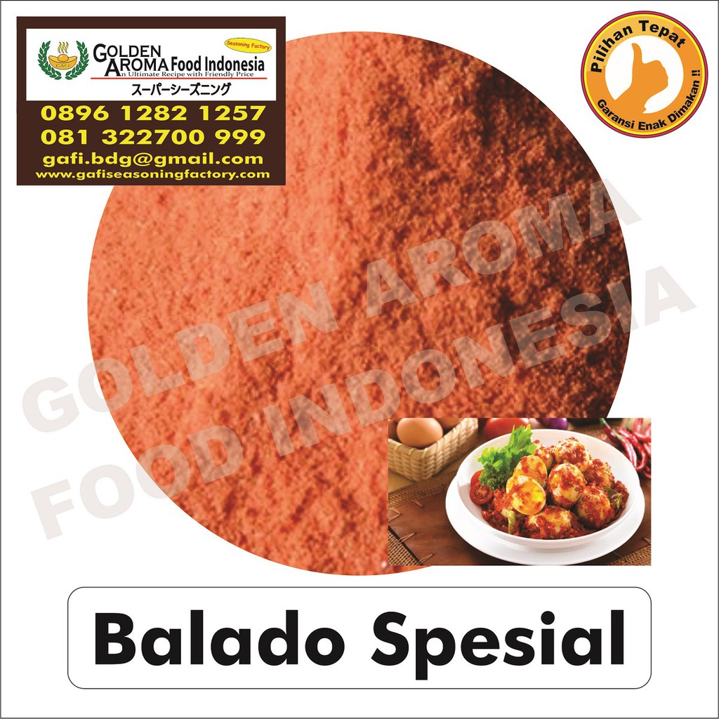 Bumbu Tabur Rasa Balado Spesial Jual Bubuk Tabur Balado Spesial Murah Enak Aman Terbaik Gafi Shopee Indonesia