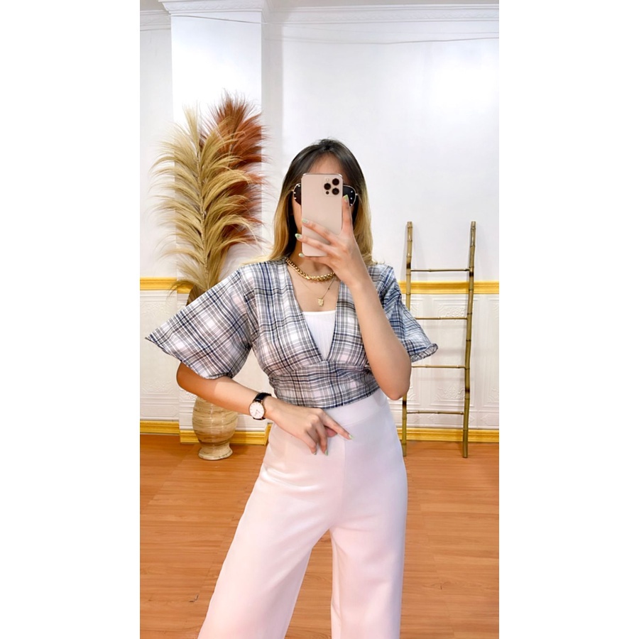 Tq88indonesia Fashion Baju Crop Wanita Terbaru / CROP TOP PEVITA / Crop LONCENG ETNIK / LAURA TOP PREMIUM / Baju Atasan Wanita / Outfit Kekinian / Pakaian Casual Wanita