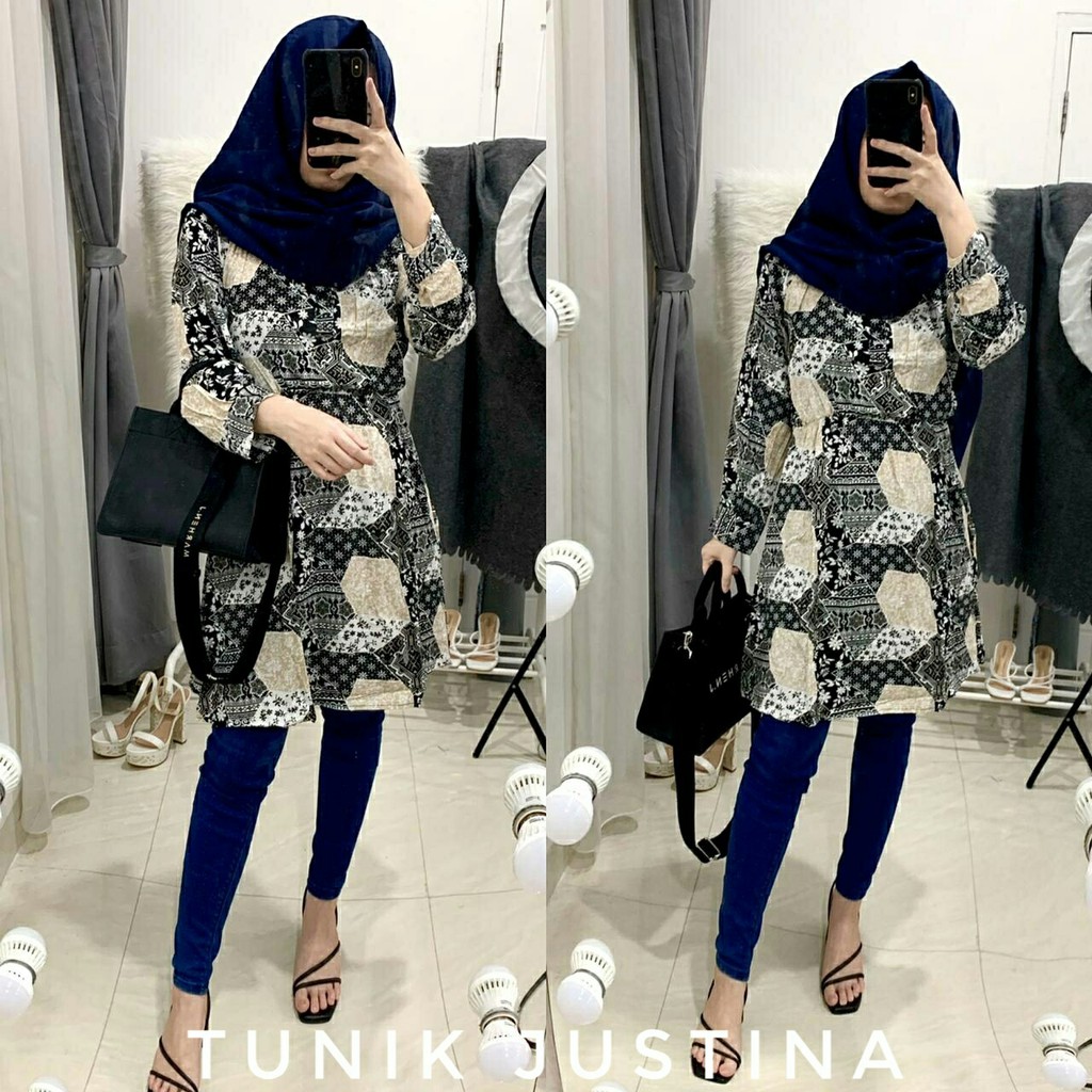 TUNIK JUSTINA RAYON 4Warna