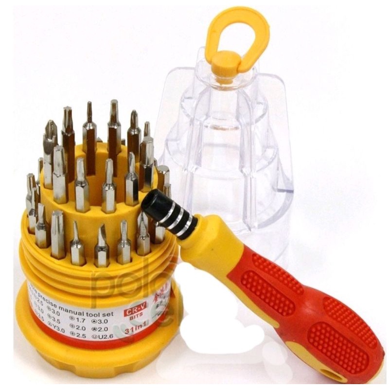 Vinztstore - Obeng Set Multi 31 in 1 Mini Serbaguna Elektronik Screwdriver Handphone Elektronik HP