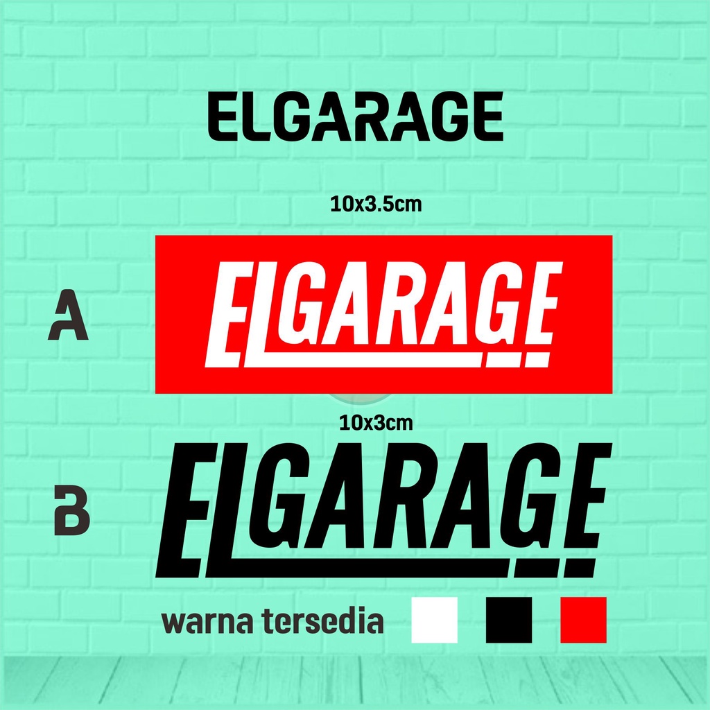elgarage cutting sticker