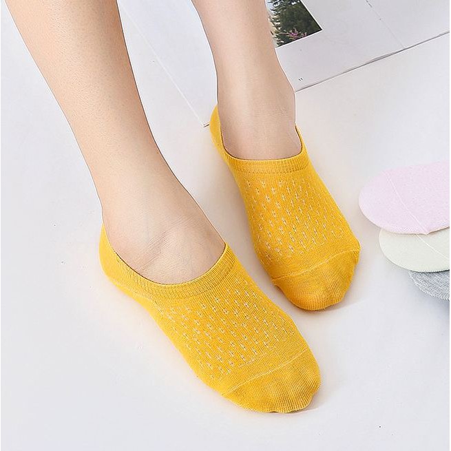 T&amp;Y Kaos Kaki Pendek Di Bawah Semata Kaki Wanita / Kaos Kaki Flatshoes Polos Tebal