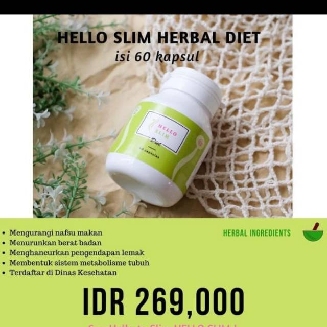 Pelangsing badan herbal - Herbal Slim Fit Original