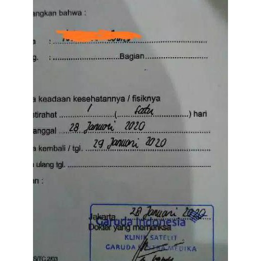 Promo Besar Kode 288 Surat Klinik Tangerang Tangsel Jakarta Pusat Bekasi Shopee Indonesia