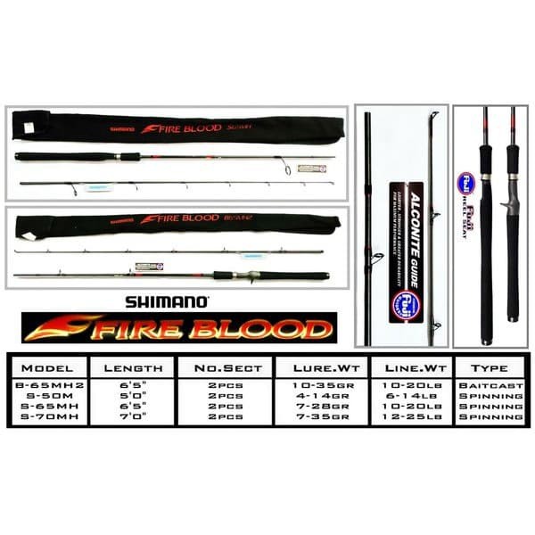 Joran Pancing Shimano Fireblood S50M / S55M / S60M / S65MH / S70MH