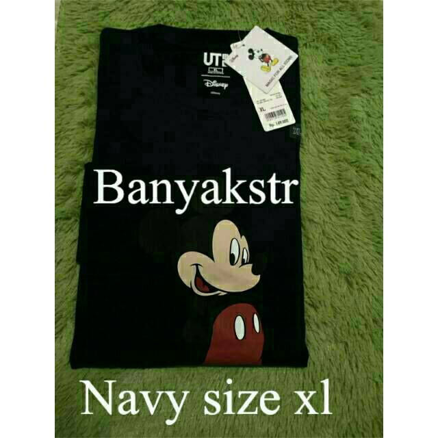 Ready Stock Kaos Uniqlo Mickey Mouse Stand Disney Ori Tshirt - mickey mouse shirt original roblox