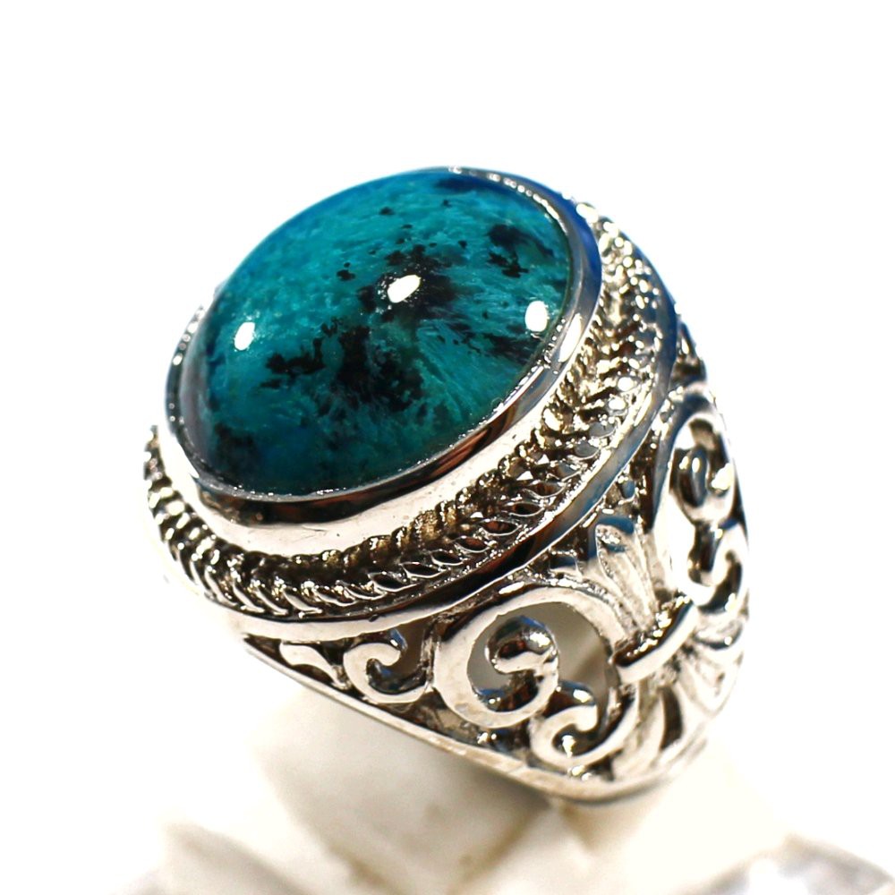 CINCIN BATU AKIK NATURAL KANTORAN BACAN PALAMEA TOTOL KRISTAL BIRU TEMBUS KINCLONG HABIS TERMURAH