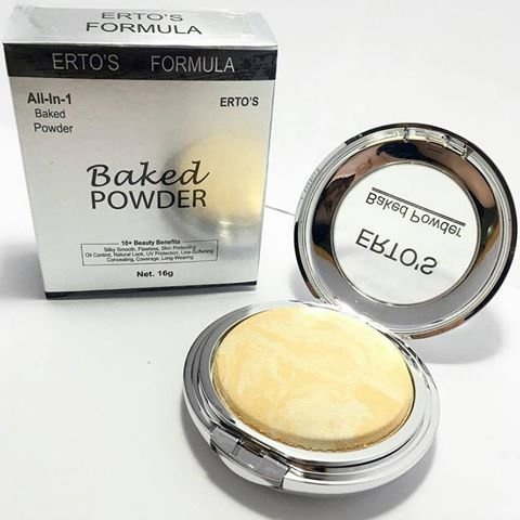 [COD] BAKED POWDER Bedak Make Up Natural &amp; Glowing - Wajah dan Muka Lembut Ringan dan Tahan Seharian