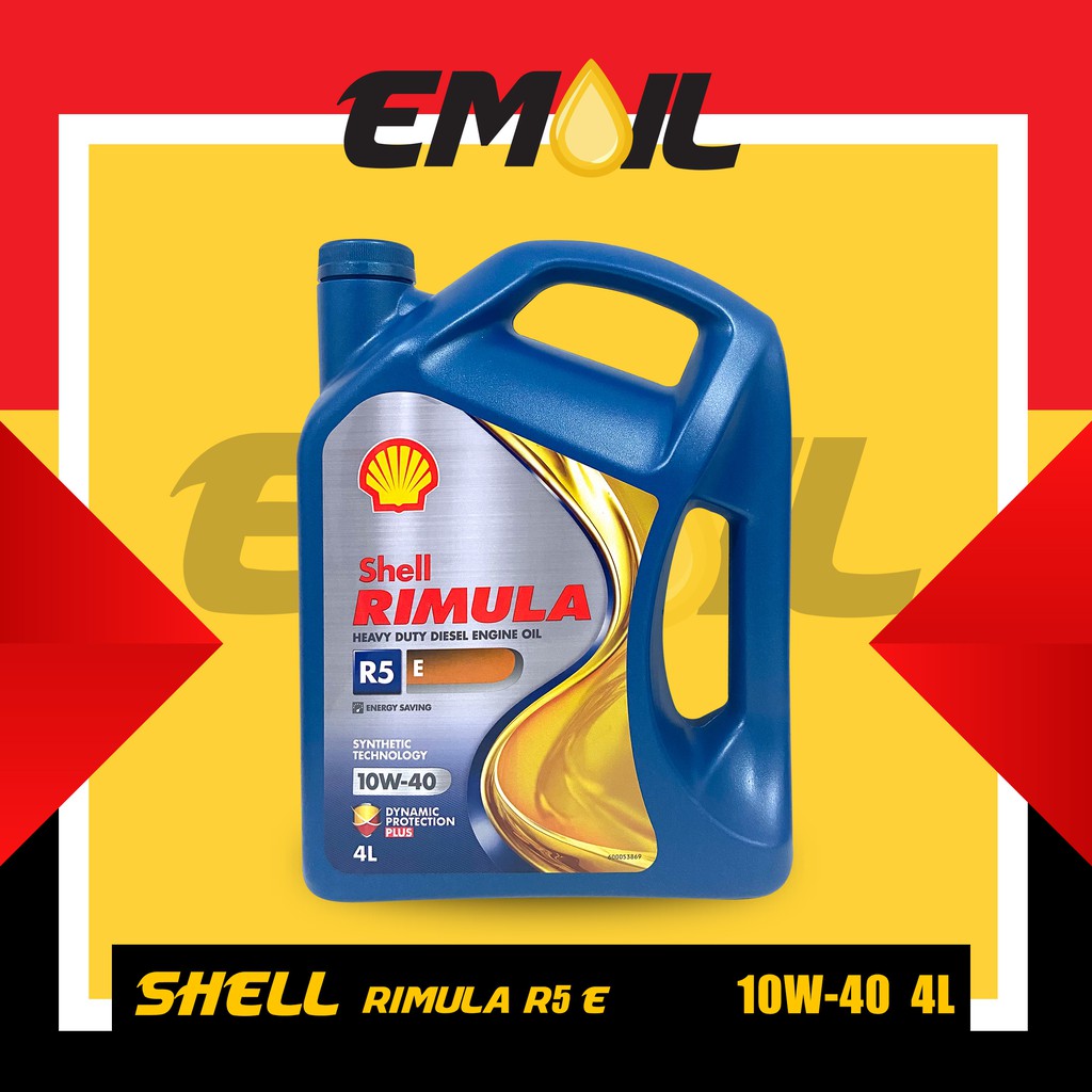 OLI SHELL RIMULA R5 E DIESEL SAE 10W-40 GALON ISI 4 LITER