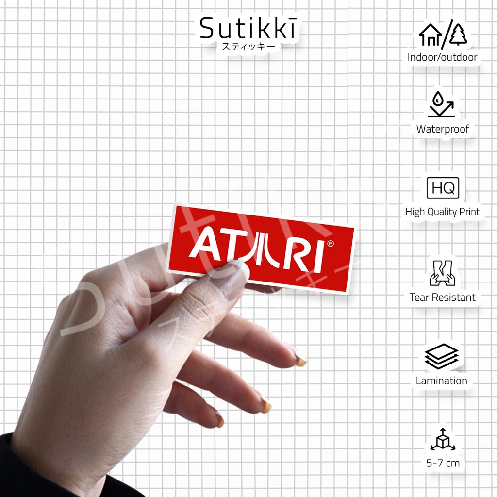 Sutikki | Sticker Pack Logo 3rd Generation Video Game Console Vintage Die Cut Stiker Laptop