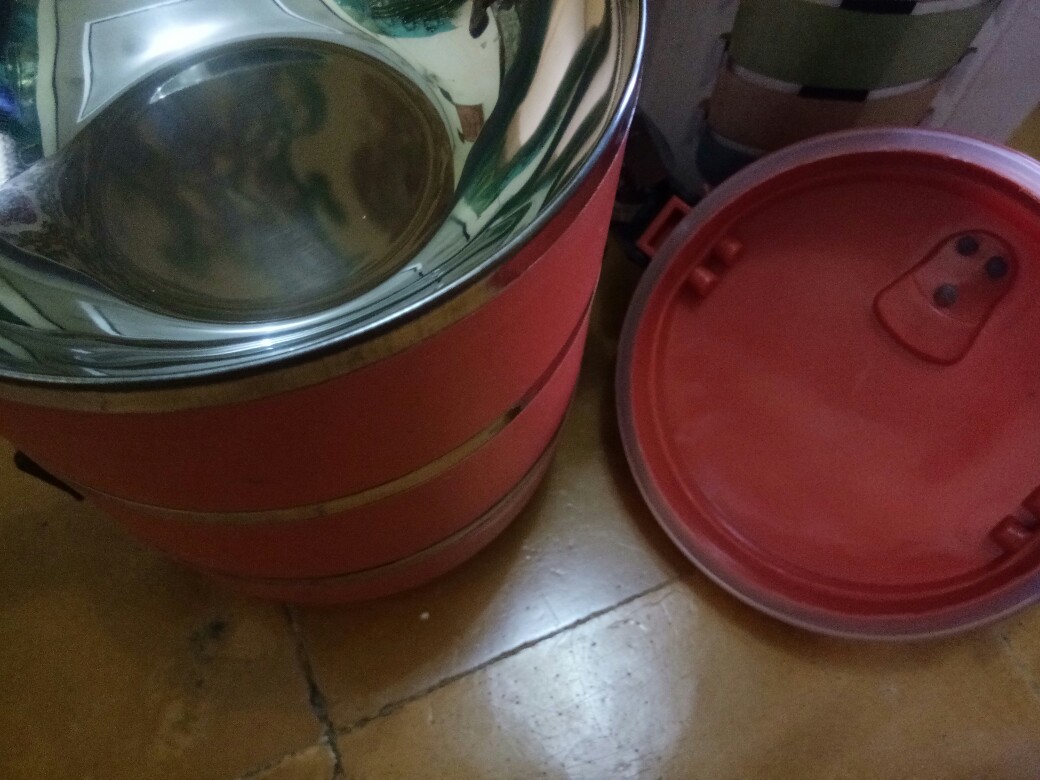 Rantang Panci 3 Susun Stainless Plastik Tempat Bekal Makan Anti Tumpah Peralatan Dapur Rumah Tangga