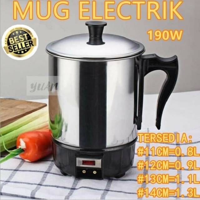 Teko mug listrik stainless / mug electric