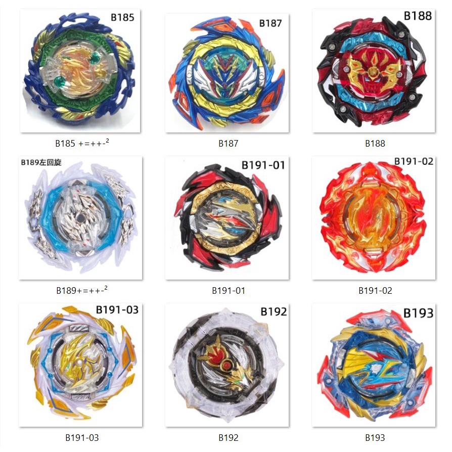 13 Type Beyblade B176-B193 Gangsing Besi Beblet Metal Beblade Bebled Beybled Gyro Battle Gyroscope