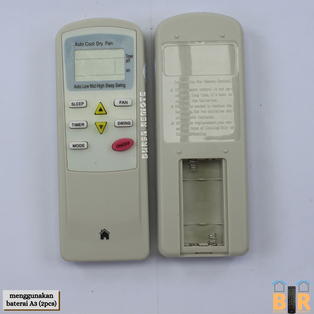 Remot / Remote Ac Akari Turbo Cool / ARTIC cool turbo akari