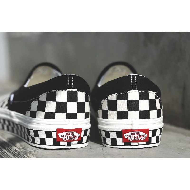 V4NS SLIP-ON NEXTOR CHECKERBOARD CLASSIC BLACK/WHITE ORIGINAL 100%