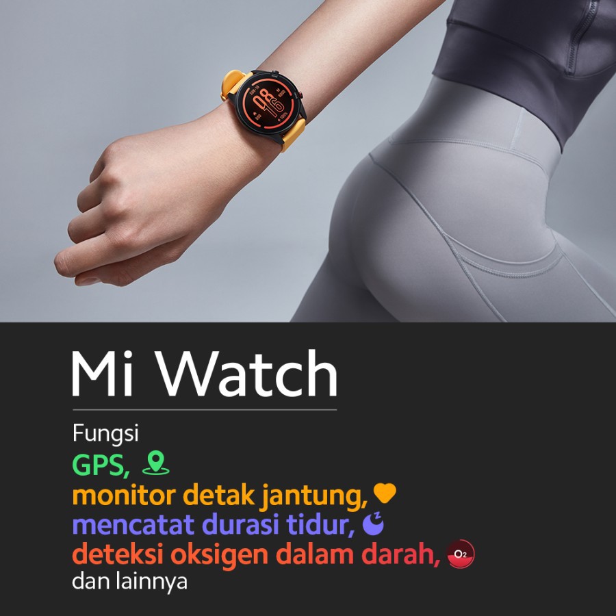 Xiaomi Mi Watch Fitness Smartwatch Miwatch Garansi Resmi TAM