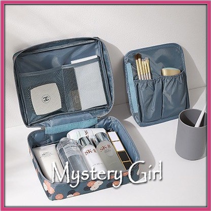 Mysterygirl - Tas kosmetik Korea  / Travel Cosmetic Multi Pouch / Tas Travel Bag Pouch Travel Make up multi pouch