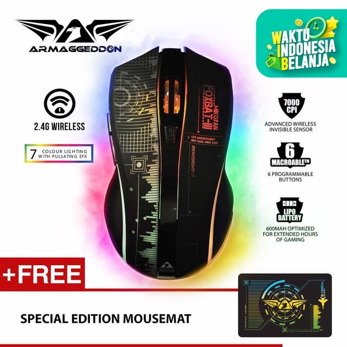 Armaggeddon Mikoyan Foxbat III Ironsight - Wireless Gaming Mouse