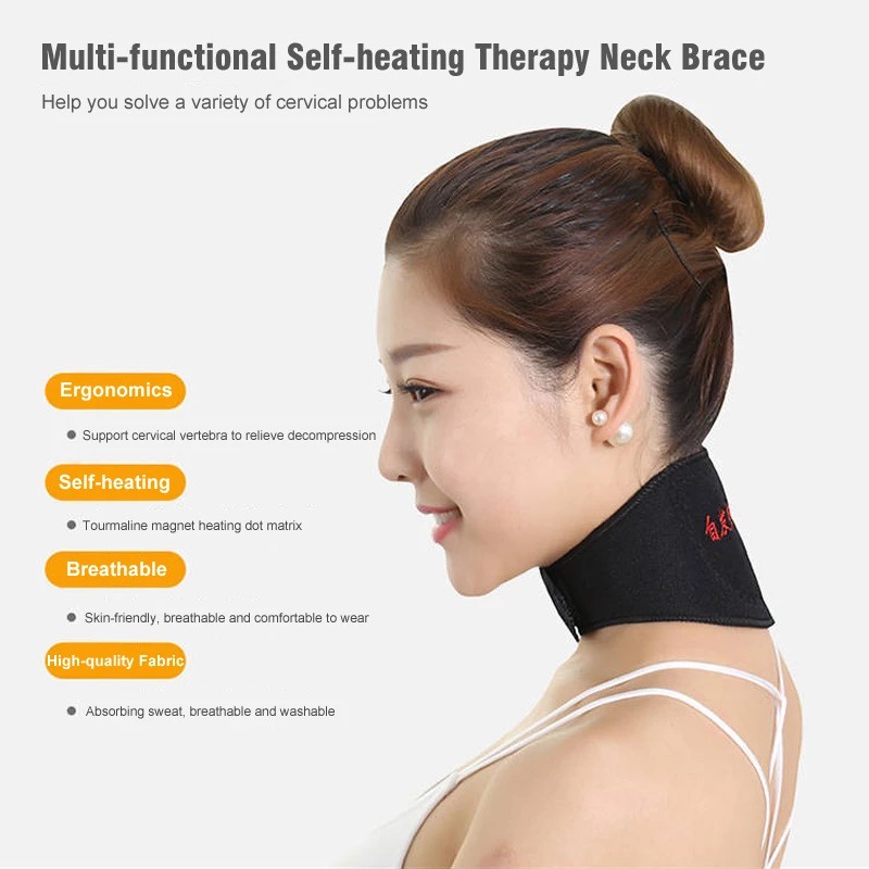 Alat Terapi Kesehatan Sabuk Pemanas Penghangat Deker Dekker Theraphy Leher Sakit Nyeri Masuk Angin Koyo Leher Original Belt Leher Salah Bantal Ngilu Sabuk Neck Magnetic Tcare Tourmaline