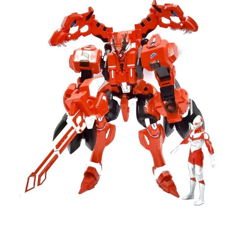 Robot Transformers Ultraman Jadi Dinobot T-Rex