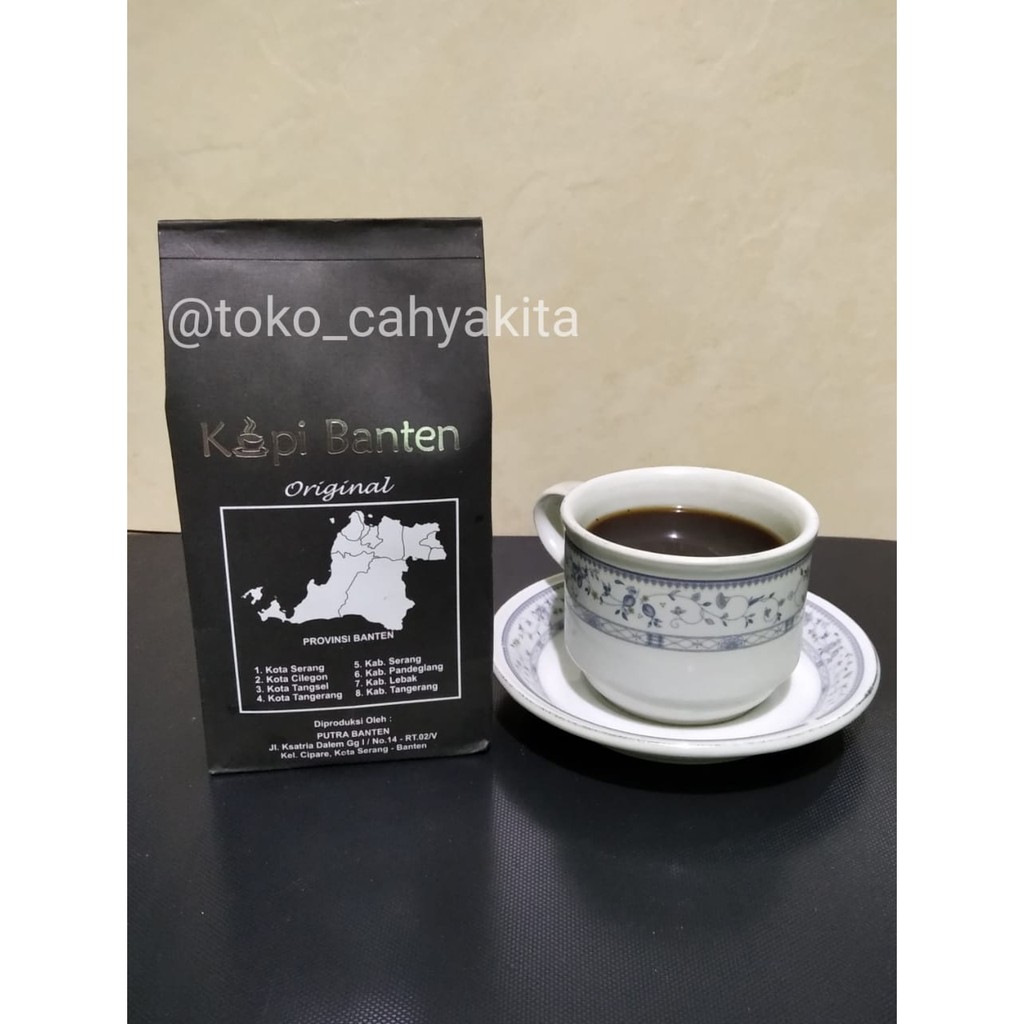 

Kopi Banten 120 Gram / Kopi Bubuk Banten Original 120 Gram / Oleh-oleh Khas Banten