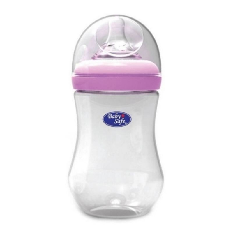 Baby Safe Wide Neck 150ml 250ml WN001 WN002 / Babysafe Botol Susu Bayi Leher Lebar Wideneck