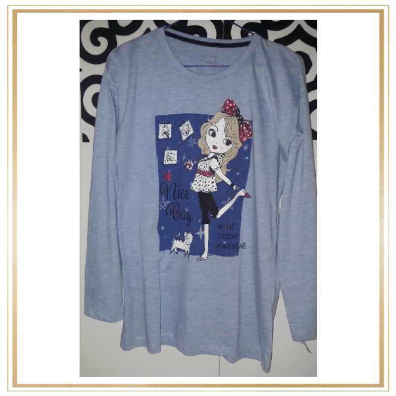 Preloved Kaos Panjang Wanita XL by T zone Tzone