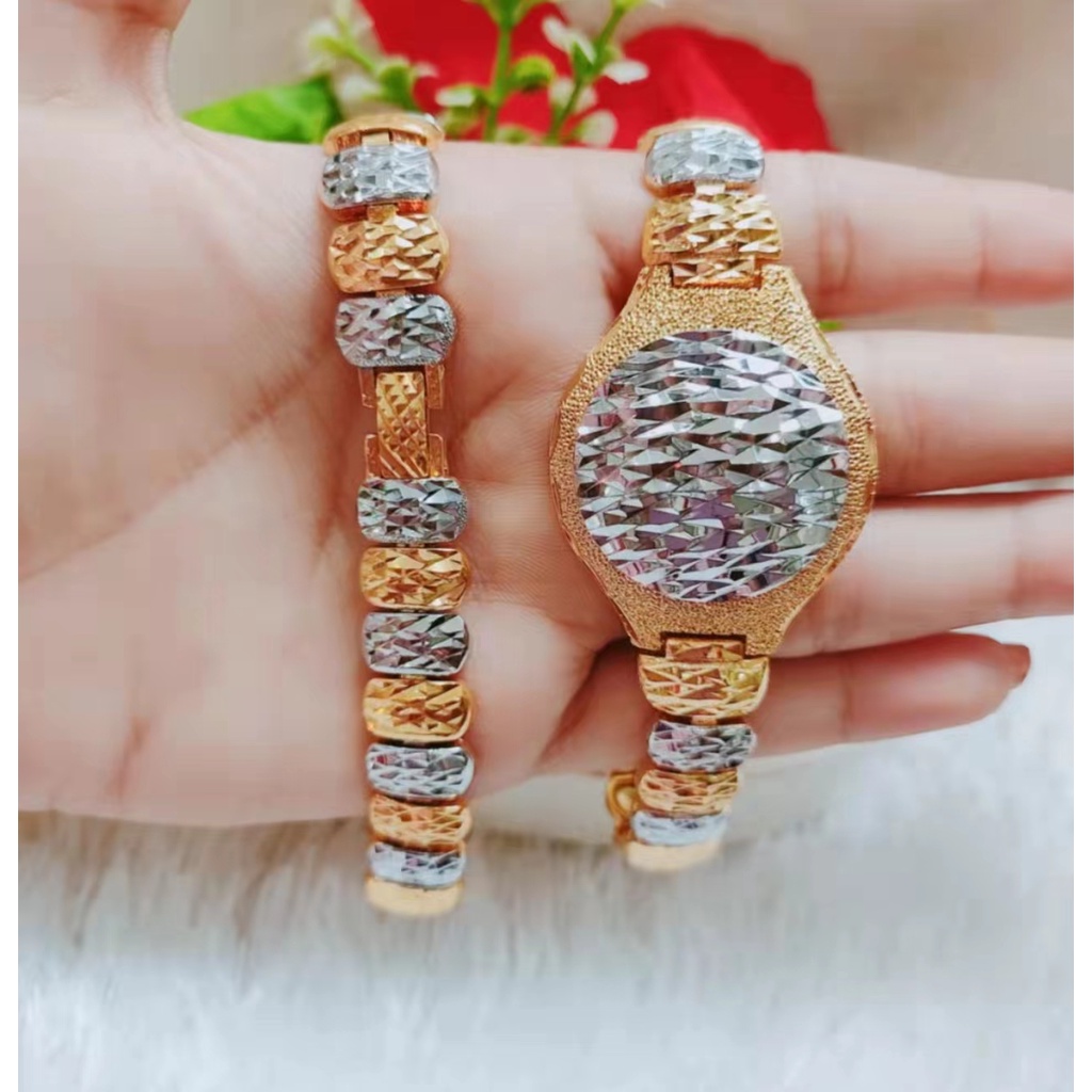 Gelang Xuping Rantai Kombinasi Lapis Emas Perhiasan Fashion 1239-1241