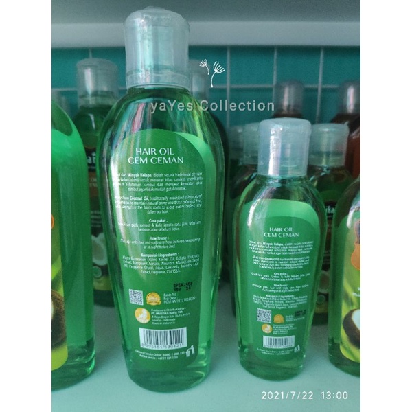 Hair Oil Cem ceman cemceman Mustika Ratu 175 ml 75 menjaga rambut asli minyak kelapa coconut oil