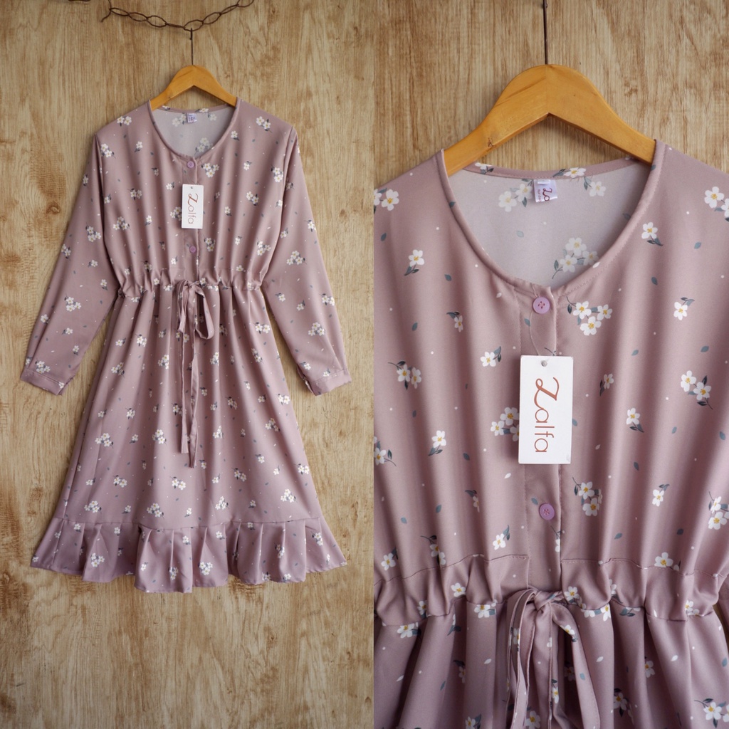 LILIANA tunik by Zalfa Outfit / Tunik Motif / Tunik wolfis / Tunik bunga