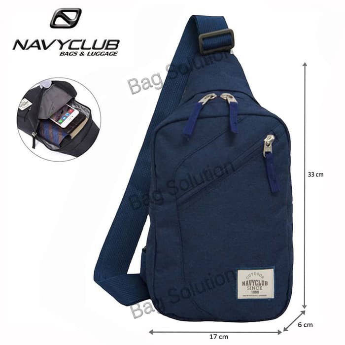 Navy Club Tas Selempang Travel Waterproof 5517 - Navy