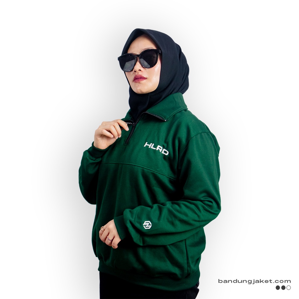 Holyrider Turtleneck Zipper  Emerald &amp; Mint II Sweater kerah tinggi trendy