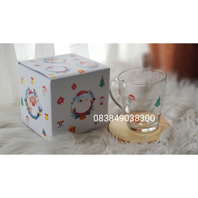 souvenir gelas dan box custom