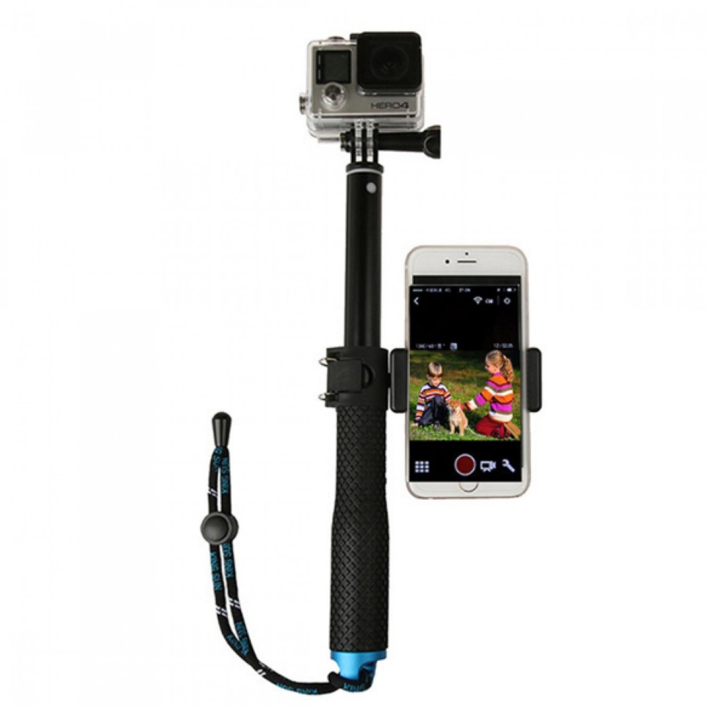 Clamp Jepit Tiang Rod Tripod Skrup 1/4 + Holder HP U Smartphone 2 hole