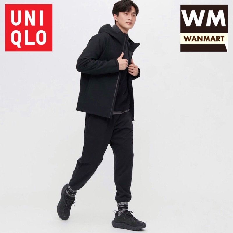 UNIQLO Men Pants Celana Sweat Jogger Training Pria Black